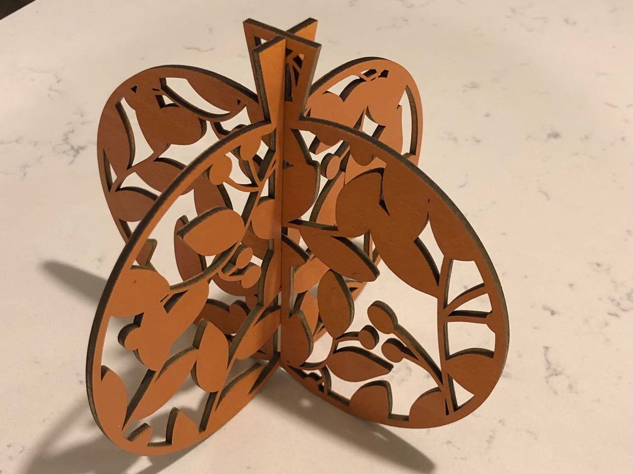 Wooden 3D Laser Cut Pumpkins Fall Decor