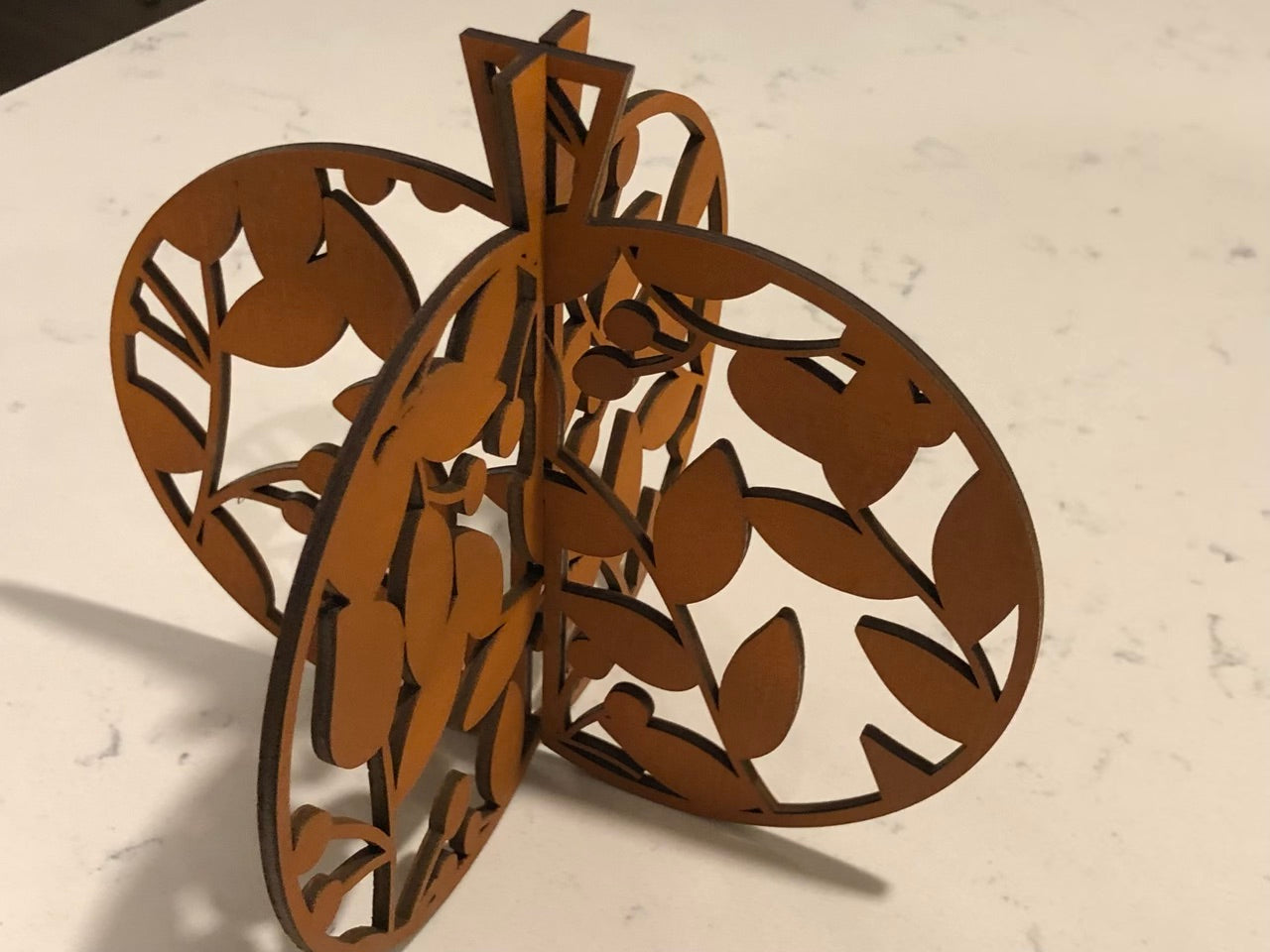 Wooden 3D Laser Cut Pumpkins Fall Decor
