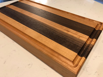 Walnut and Cherry Edge Grain Cutting Board