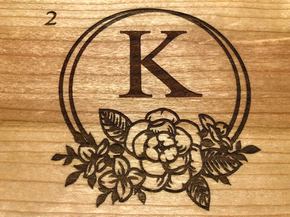 Personalized Laser Engraving on Wood Optional Addon