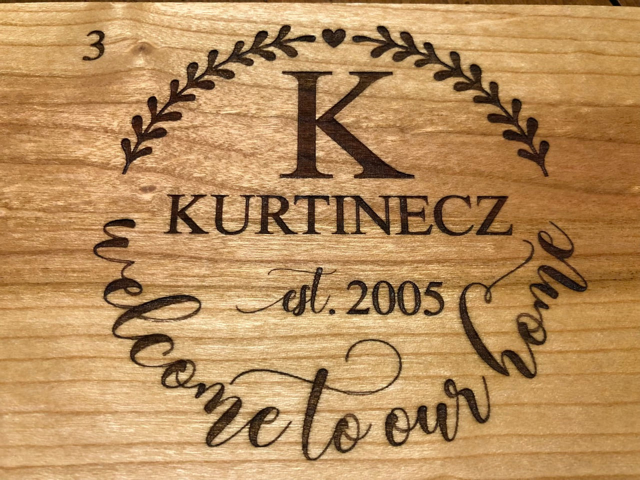 Personalized Laser Engraving on Wood Optional Addon