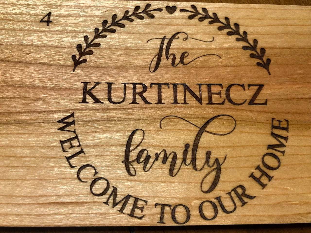 Personalized Laser Engraving on Wood Optional Addon