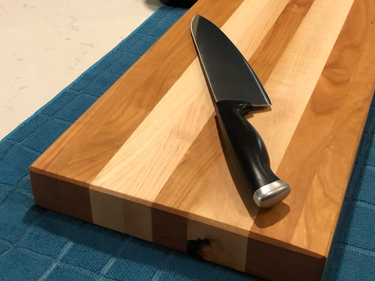 Cherry and Maple Edge Grain Cutting Board