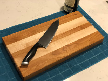 Cherry and Maple Edge Grain Cutting Board