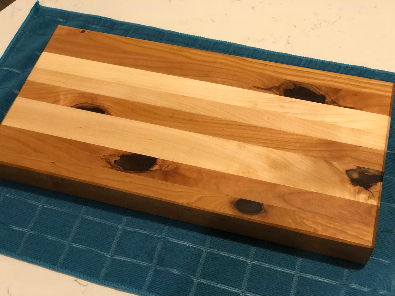 Cherry and Maple Edge Grain Cutting Board