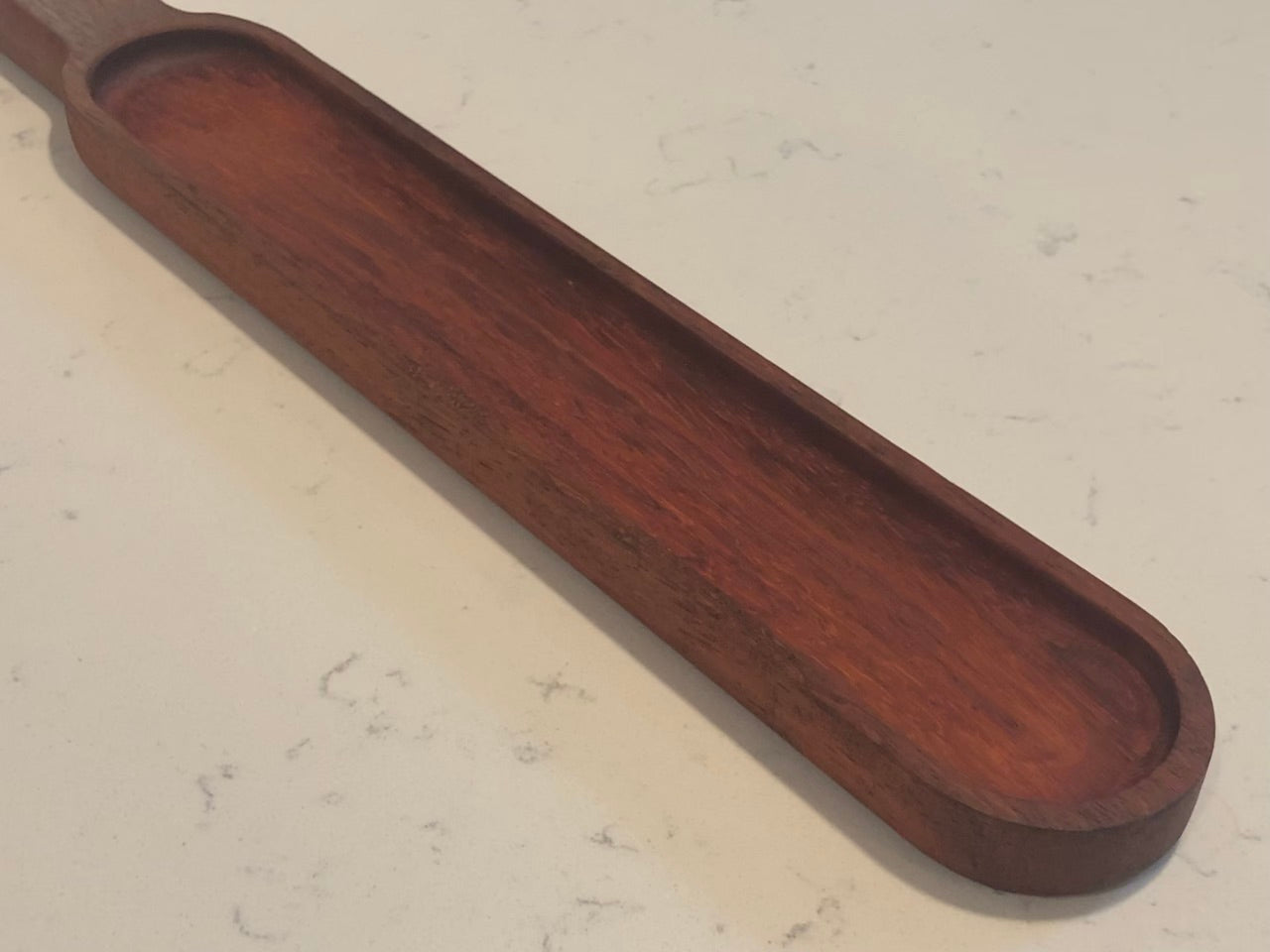 Natural Padauk Exotic Wood Cheese Serving Tray