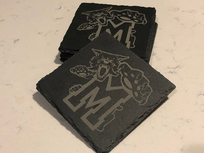 Mechanicsburg Wildcats Slate Coaster - Set of Four