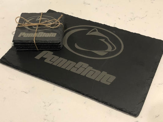 Penn State Slate Serving Tray and Four Coaster Gift Set