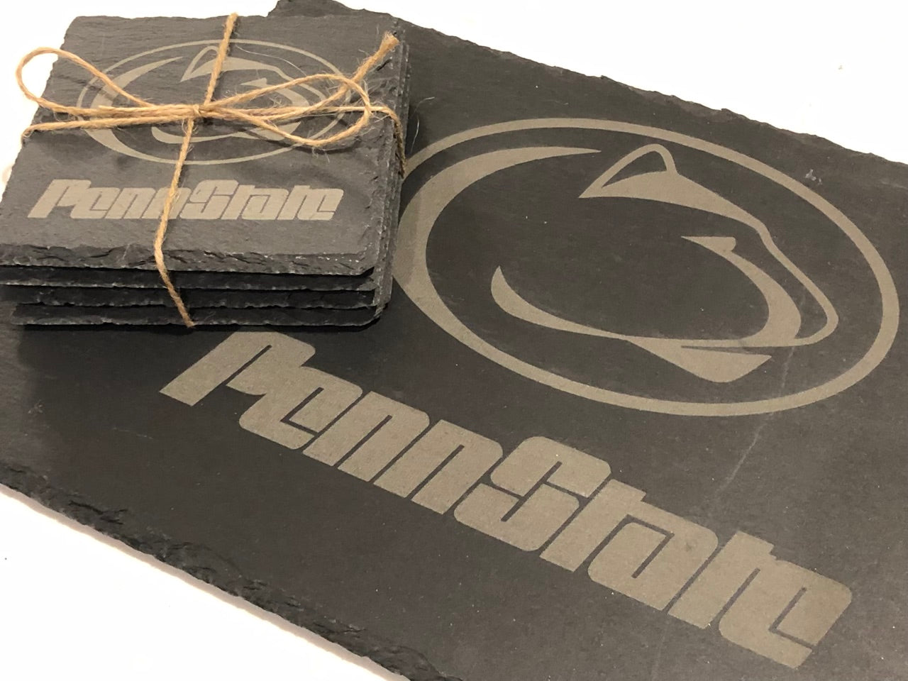 Penn State Slate Serving Tray and Four Coaster Gift Set