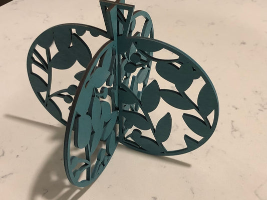 Wooden 3D Laser Cut Pumpkins Fall Decor