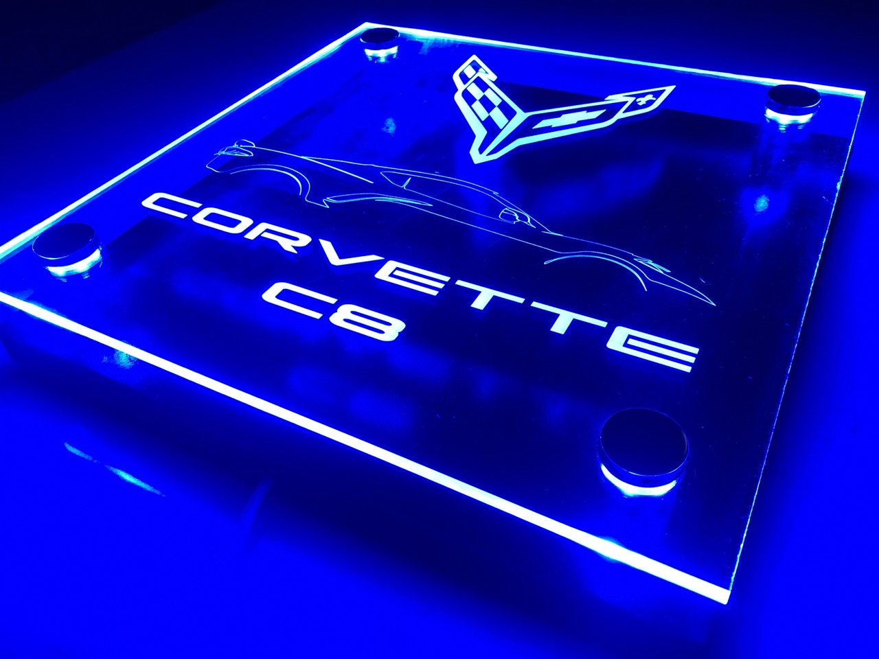 Corvette C8 Acrylic Display Wall Art