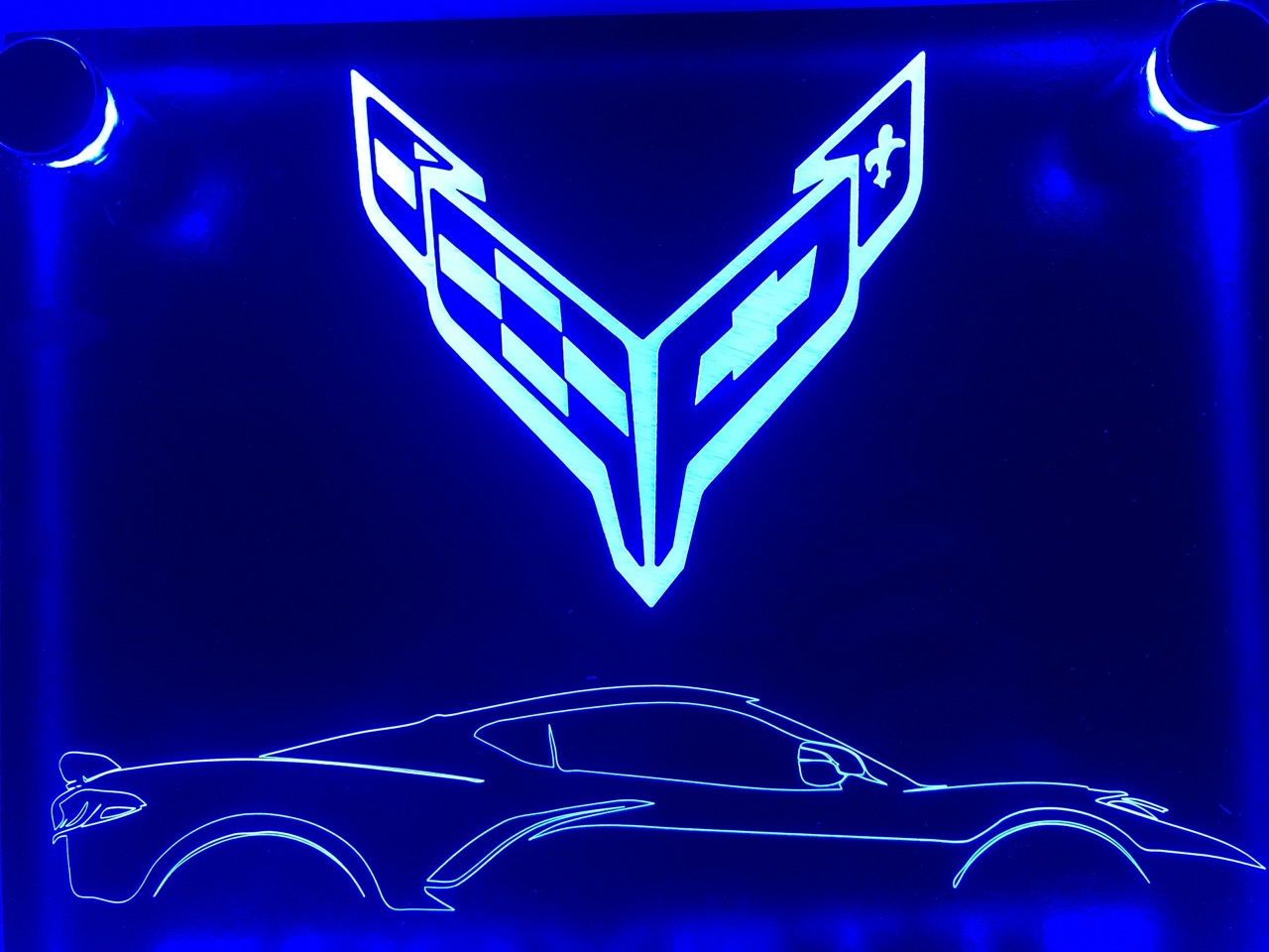 Corvette C8 Acrylic Display Wall Art